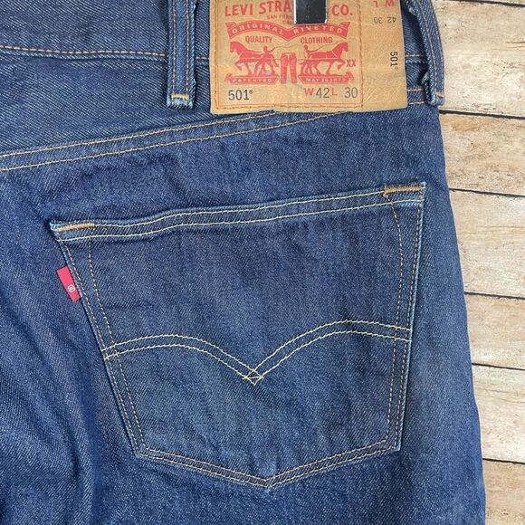 Levi’s 2 pairs of Dark Blue Jeans sz40x30 - Picture 4 of 9